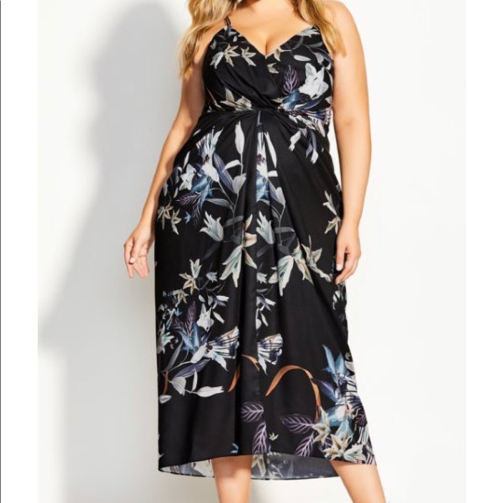 City Chic Plus Size Moonlight Maxi Dress Size L/20